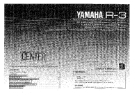 Yamaha R-3 - Owners Manual 